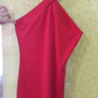 Червена рокля размер M/L, снимка 4 - Рокли - 39574702