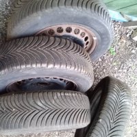 зимни гуми с джанти за vw passat 5, michelin 195/65/r15 91t, дот 2017 alpin 5, снимка 2 - Гуми и джанти - 39888851