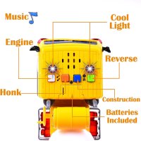 Камион миксер за цимент със светлини и звук 1:16 Push & Go Фрикционна играчка за момчета и момичета, снимка 4 - Коли, камиони, мотори, писти - 43293881
