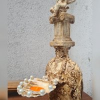 Свещник с Ангел и перли, снимка 2 - Романтични подаръци - 38440555