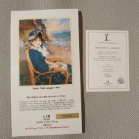 Картина Огюст Реноар 1/900 в света, 22 карата злато, снимка 6 - Картини - 44118846