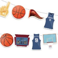 Баскетбол Баскетболист Баскетболен кош парти гирлянд банер украса декор рожден ден, снимка 1 - Други - 43233628