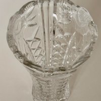 Ретро кристална ваза, снимка 3 - Вази - 43325690