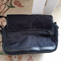 Платнена чанта с кожено обкантване, снимка 2 - Чанти - 35060133
