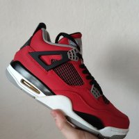 Nike Air Jordan 4 Retro Toro Bravo Red Fire Flames Нови Кецове 42 Размер Номер Мъжки Обувки , снимка 9 - Кецове - 39202381