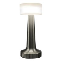 Настолна лампа, метална USB, 3 режима на осветяване, сензор, 21,5 см, снимка 2 - Настолни лампи - 44010386