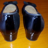 Caprice Нови дамски кожени обувки черни №38,5 H и стелка 25см, снимка 4 - Дамски елегантни обувки - 29050105