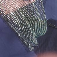 Блестяща, прозрачна лятна рокля тип мрежа с блестящи зелени кристали, снимка 2 - Рокли - 43627265