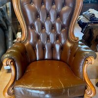 Масивни фотьойли в стил " Барок" с богата дърворезба, снимка 12 - Столове - 16790951