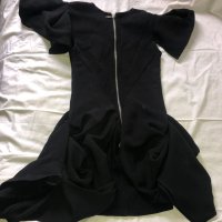 Дамска екстравагантна черна рокля, снимка 3 - Рокли - 28741070