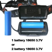 Мощен акумулаторен LED челник фенер за глава USB къмпинг лов риболов палатка велосипед бягане колело, снимка 5 - Къмпинг осветление - 24359751