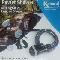 Къмпинг душ акумулаторен USB, преносим, ак "Kampa" rechargeable campingshower with submersible pump , снимка 12 - Палатки - 37287190