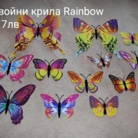 3D пеперуди с двойни и единични крила, снимка 6 - Декорация за дома - 33539065