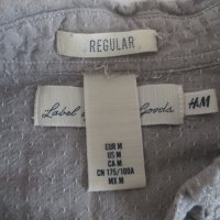 Мъжки ризи с дълъг ръкав с лен H&M, снимка 8 - Ризи - 27444625