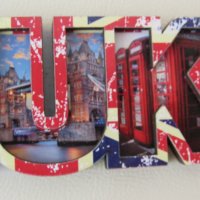 Автентичен 3D магнит от Лондон, Великобритания-I Love UK, снимка 5 - Други ценни предмети - 38486864