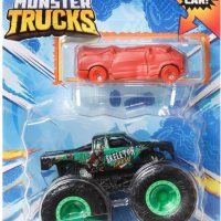 Комплект HOT WHEELS - камион / бъги Monster Trucks и количка - Skeleton Crew, снимка 1 - Коли, камиони, мотори, писти - 43198084