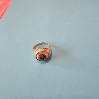 уникален мъжки златен пръстен 14 к с ковани черни оникси и цирконии, снимка 6 - Пръстени - 43610485