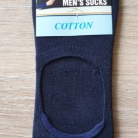 Мъжки Памучни Тъмно Сини Летни Чорапи, снимка 1 - Мъжки чорапи - 28193420