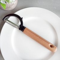 3367 Белачка за зеленчуци с вертикален нож и дървена дръжка, снимка 1 - Прибори за хранене, готвене и сервиране - 39939834