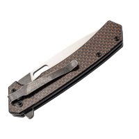 Колекционерски сгъваем джобен нож PUMA Carbon Liner Lock. (313512), снимка 7 - Ножове - 43020825