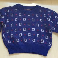 Детски син пуловер 2 - 3 год