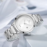 Дамски часовник NAVIFORCE Clarity SIlver/White 5008 SW. , снимка 4 - Дамски - 34744778