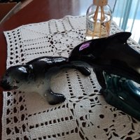 Делфин и тюлен / порцелан/ , снимка 5 - Статуетки - 43279973