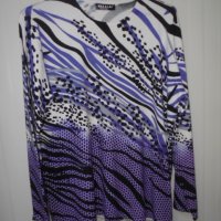 меки блузки в четири десен-големи размери , снимка 7 - Блузи с дълъг ръкав и пуловери - 38734712
