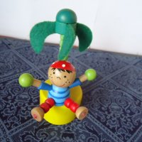 дървена играчка марионетка,пират на остров с палма,жълто кученце Eichhorn, снимка 2 - Други - 32697580