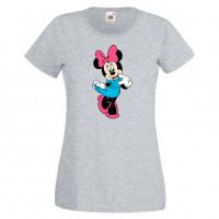 Дамска тениска Minnie Mouse 9 Подарък,Изненада,Рожден ден,, снимка 4 - Тениски - 36530839