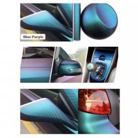 Лилаво-зелено син стикер фолио с карбонови нишки за кола автомобил джип ван бус пикап, снимка 5 - Аксесоари и консумативи - 33097029