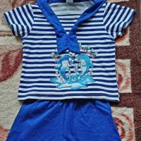Моряшко костюмче, снимка 1 - Комплекти за бебе - 43467126