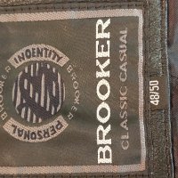 Продавам оригинално класическо  ежедневно кожено сако Brooker , размер 48/50, снимка 2 - Якета - 43236453