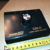 soundlab con 31-3way audio selector-внос germany 1005212031, снимка 2 - Ресийвъри, усилватели, смесителни пултове - 32829906