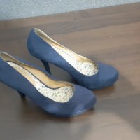 Сини токчета, снимка 2 - Дамски елегантни обувки - 27672505
