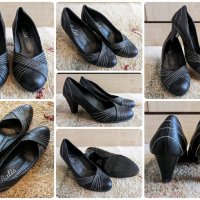 Дамски обувки от естествена кожа , снимка 1 - Дамски обувки на ток - 40397352