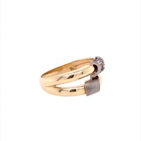 Златен дамски пръстен 3,59гр. размер:56 14кр. проба:585 модел:21735-1, снимка 3 - Пръстени - 43931868