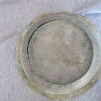 стара медна чиния, снимка 3 - Антикварни и старинни предмети - 33124187