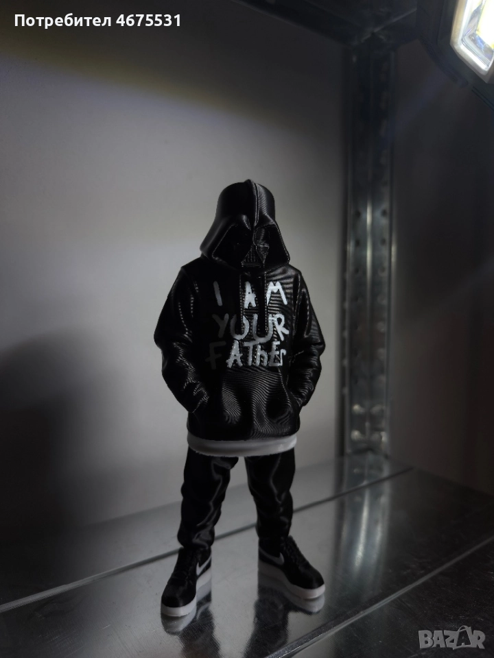 3D принтирана Star Wars фигура – модерен „Darth Vader“ в уличен стил, снимка 1