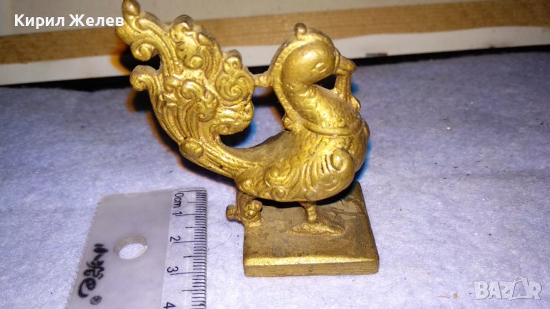 БРОНЗОВ ПЕТЕЛ - ЗНАК от КИТАЙСКИЯ ЗОДИАК Стара ФИГУРКА СТАТУЕТКА АЗИЯ ДАЛЕЧЕН ИЗТОК 34173, снимка 1