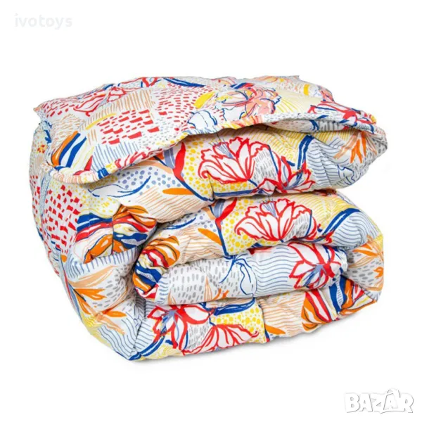 Олекотена завивка Мирабел Биела, Зимна, 150/210 см, Капитонирана - Код WS17025, снимка 1