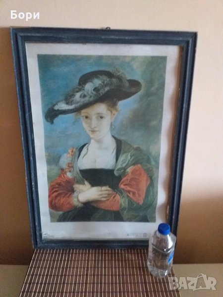 Голяма картина в дървена рамка 65/45/2см, снимка 1