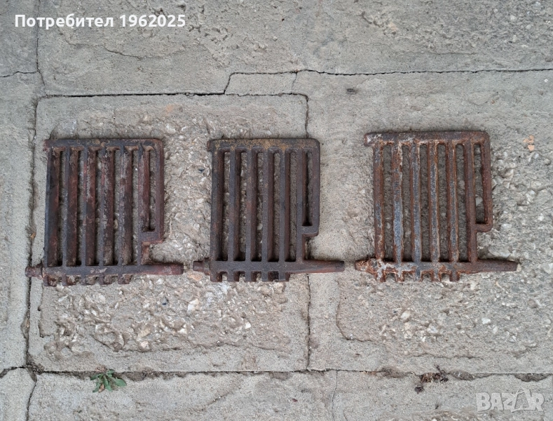 Соц Стара Чугунена Скара За Стара Печка., снимка 1