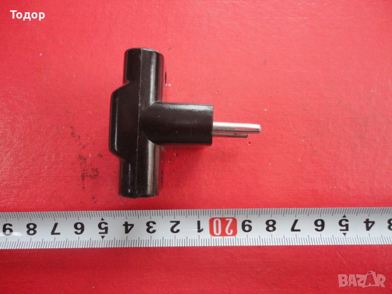 Немски бакелитов разклонител щепсел 3 Райх 2, снимка 1