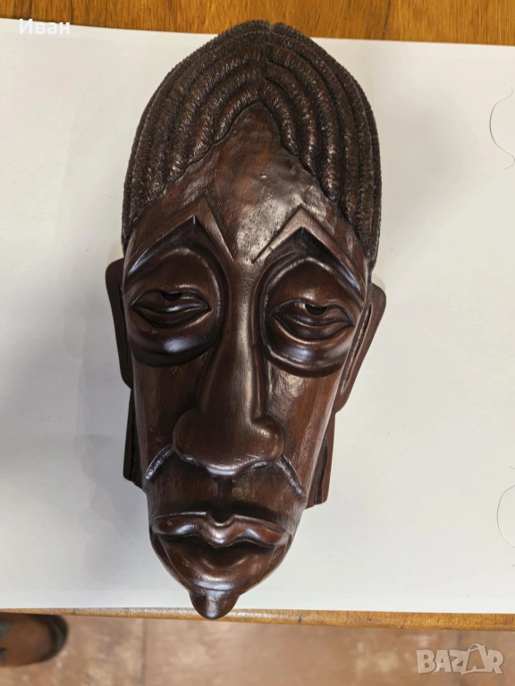 Ръчно изработени маски от дърво за стена, снимка 1