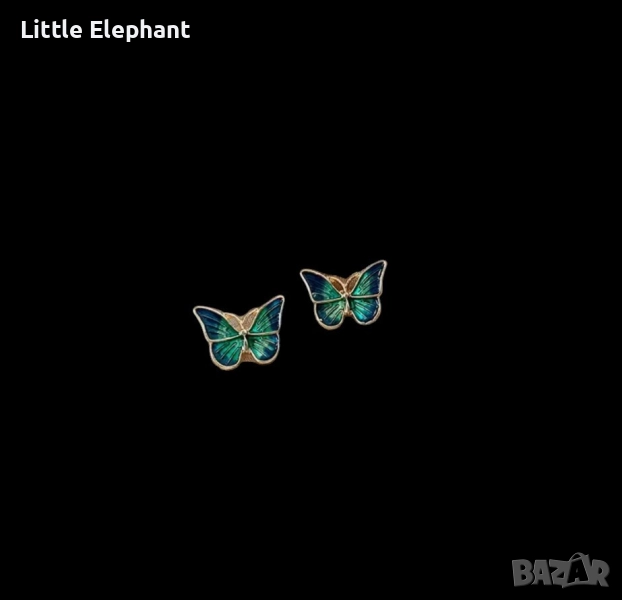 Pre order Сребърни обеци пеперудки"Small fresh fairy butterflies",колекция"Butterflies"/нови, снимка 1