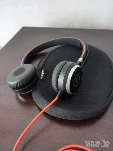 Професионални слушалки Jabra Evolve 40 UC Duo – жични, стерео, с микрофон, снимка 1