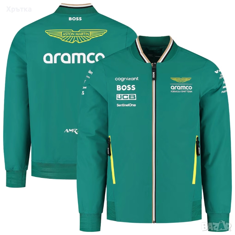 Aston Martin x Hugo Boss x Puma F1 Team Bomber - Оригинално мъжко яке, снимка 1