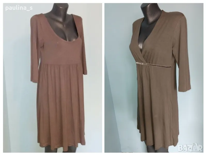 Два броя / Еластична рокля с високо поставена талия "Н&М" и "Street one" / голям размер , снимка 1