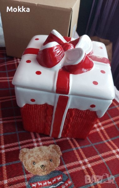 Коледен буркан за бисквитки, снимка 1